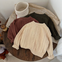 Load image into Gallery viewer, Baby Kid Girls Boys Solid Color Sweaters Wholesale 24091314
