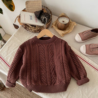 Load image into Gallery viewer, Baby Kid Girls Boys Solid Color Sweaters Wholesale 24091314
