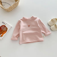 Load image into Gallery viewer, Baby Kid Girls Boys Solid Color Flower Polka dots Animals Cartoon Tops Wholesale 240913140
