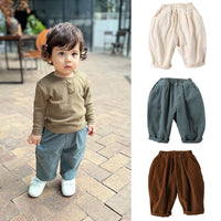 Load image into Gallery viewer, Baby Kid Girls Boys Solid Color Pants Wholesale 240913170
