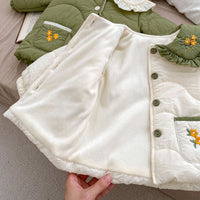 Load image into Gallery viewer, Baby Kid Girls Color-blocking Flower Embroidered Jackets Outwears Wholesale 240913178
