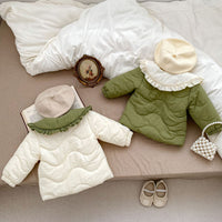 Load image into Gallery viewer, Baby Kid Girls Color-blocking Flower Embroidered Jackets Outwears Wholesale 240913178
