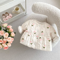 Load image into Gallery viewer, Baby Kid Girls Winter Flower Animals Print Jackets Outwears Wholesale 240913205
