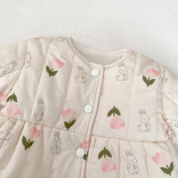Load image into Gallery viewer, Baby Kid Girls Winter Flower Animals Print Jackets Outwears Wholesale 240913205
