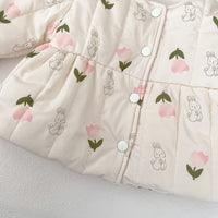 Load image into Gallery viewer, Baby Kid Girls Winter Flower Animals Print Jackets Outwears Wholesale 240913205
