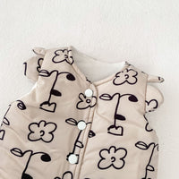 Load image into Gallery viewer, Baby Kid Girls Flower Print Vests Waistcoats Wholesale 240913206
