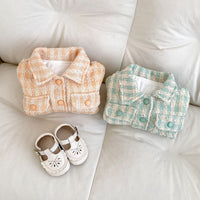Load image into Gallery viewer, Baby Kid Girls Checked Jackets Outwears Wholesale 240913209
