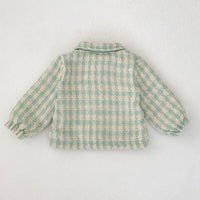 Load image into Gallery viewer, Baby Kid Girls Checked Jackets Outwears Wholesale 240913209
