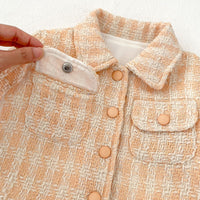 Load image into Gallery viewer, Baby Kid Girls Checked Jackets Outwears Wholesale 240913209
