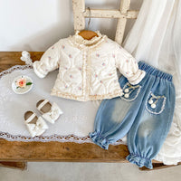 Load image into Gallery viewer, Baby Kid Girls Flower Print Jackets Outwears Wholesale 240913222
