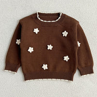 Load image into Gallery viewer, Baby Kid Girls Flower Embroidered Sweaters Wholesale 24091323
