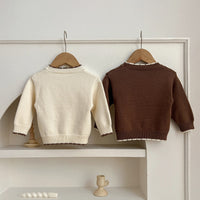 Load image into Gallery viewer, Baby Kid Girls Flower Embroidered Sweaters Wholesale 24091323
