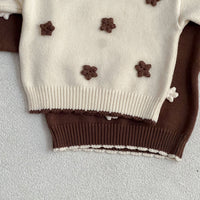 Load image into Gallery viewer, Baby Kid Girls Flower Embroidered Sweaters Wholesale 24091323
