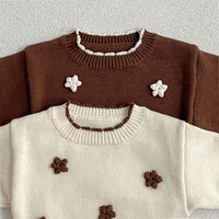 Load image into Gallery viewer, Baby Kid Girls Flower Embroidered Sweaters Wholesale 24091323
