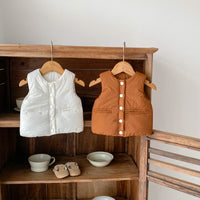 Load image into Gallery viewer, Baby Kid Girls Boys Solid Color Vests Waistcoats Wholesale 240913237
