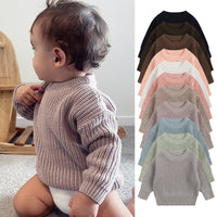 Load image into Gallery viewer, Baby Kid Girls Boys Solid Color Sweaters Wholesale 24091334
