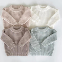 Load image into Gallery viewer, Baby Kid Girls Boys Solid Color Sweaters Wholesale 24091334
