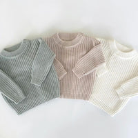 Load image into Gallery viewer, Baby Kid Girls Boys Solid Color Sweaters Wholesale 24091334
