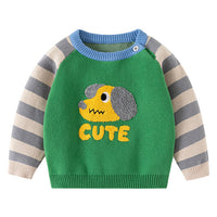 Load image into Gallery viewer, Baby Kid Boys Striped Color-blocking Animals Sweaters Wholesale 24091343
