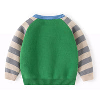Load image into Gallery viewer, Baby Kid Boys Striped Color-blocking Animals Sweaters Wholesale 24091343
