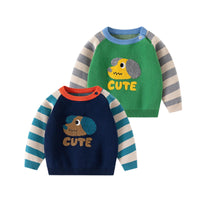 Load image into Gallery viewer, Baby Kid Boys Striped Color-blocking Animals Sweaters Wholesale 24091343
