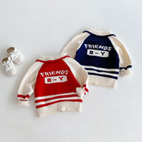 Load image into Gallery viewer, Baby Kid Girls Boys Color-blocking Embroidered Cardigan Wholesale 24091344
