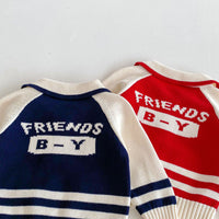 Load image into Gallery viewer, Baby Kid Girls Boys Color-blocking Embroidered Cardigan Wholesale 24091344
