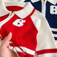 Load image into Gallery viewer, Baby Kid Girls Boys Color-blocking Embroidered Cardigan Wholesale 24091344
