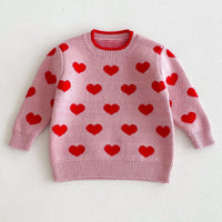 Load image into Gallery viewer, Baby Kid Girls Love heart Sweaters Wholesale 24091348
