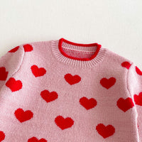 Load image into Gallery viewer, Baby Kid Girls Love heart Sweaters Wholesale 24091348
