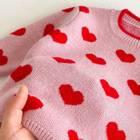 Load image into Gallery viewer, Baby Kid Girls Love heart Sweaters Wholesale 24091348
