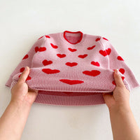 Load image into Gallery viewer, Baby Kid Girls Love heart Sweaters Wholesale 24091348

