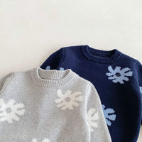 Load image into Gallery viewer, Baby Kid Boys Flower Print Sweaters Wholesale 24091351
