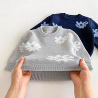 Load image into Gallery viewer, Baby Kid Boys Flower Print Sweaters Wholesale 24091351
