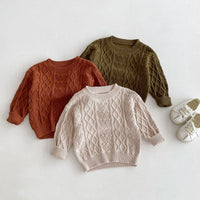 Load image into Gallery viewer, Baby Kid Girls Boys Solid Color Sweaters Wholesale 24091353
