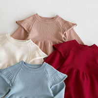 Load image into Gallery viewer, Baby Kid Girls Solid Color Dresses Wholesale 24091359
