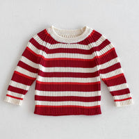 Load image into Gallery viewer, Baby Kid Girls Striped Color-blocking Sweaters Wholesale 24091361
