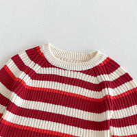 Load image into Gallery viewer, Baby Kid Girls Striped Color-blocking Sweaters Wholesale 24091361
