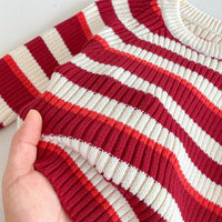 Load image into Gallery viewer, Baby Kid Girls Striped Color-blocking Sweaters Wholesale 24091361
