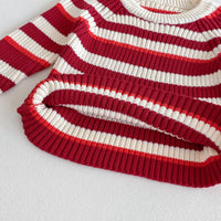 Load image into Gallery viewer, Baby Kid Girls Striped Color-blocking Sweaters Wholesale 24091361

