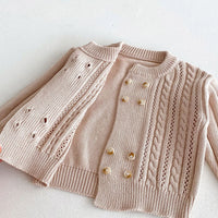 Load image into Gallery viewer, Baby Kid Girls Boys Solid Color Cardigan Wholesale 24091362
