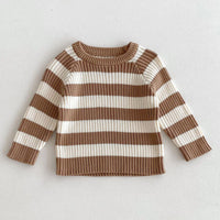 Load image into Gallery viewer, Baby Kid Girls Striped Color-blocking Tops And Pants Wholesale 24091363
