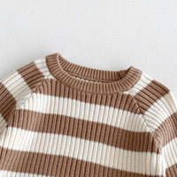 Load image into Gallery viewer, Baby Kid Girls Striped Color-blocking Tops And Pants Wholesale 24091363

