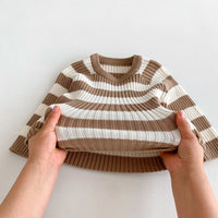Load image into Gallery viewer, Baby Kid Girls Striped Color-blocking Tops And Pants Wholesale 24091363

