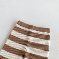 Load image into Gallery viewer, Baby Kid Girls Striped Color-blocking Tops And Pants Wholesale 24091363
