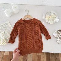 Load image into Gallery viewer, Baby Kid Girls Solid Color Sweaters Wholesale 24091364
