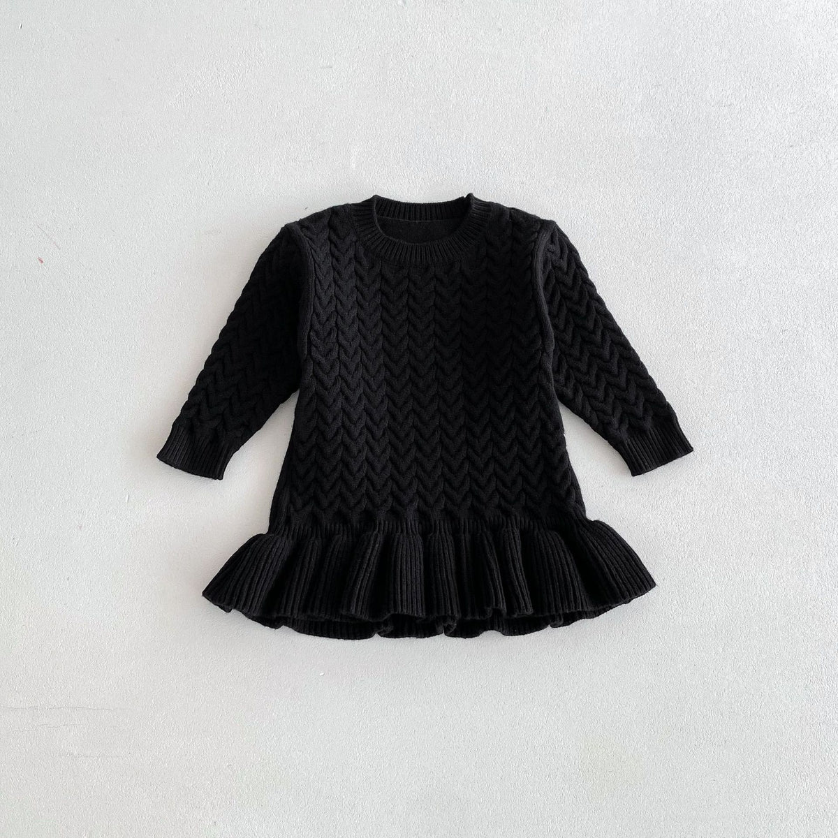 Baby Kid Girls Solid Color Crochet Dresses Wholesale 24091366