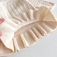 Load image into Gallery viewer, Baby Kid Girls Solid Color Crochet Dresses Wholesale 24091366
