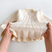 Load image into Gallery viewer, Baby Kid Girls Solid Color Crochet Dresses Wholesale 24091366
