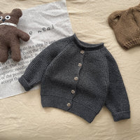Load image into Gallery viewer, Baby Kid Girls Boys Solid Color Cardigan Wholesale 24091374
